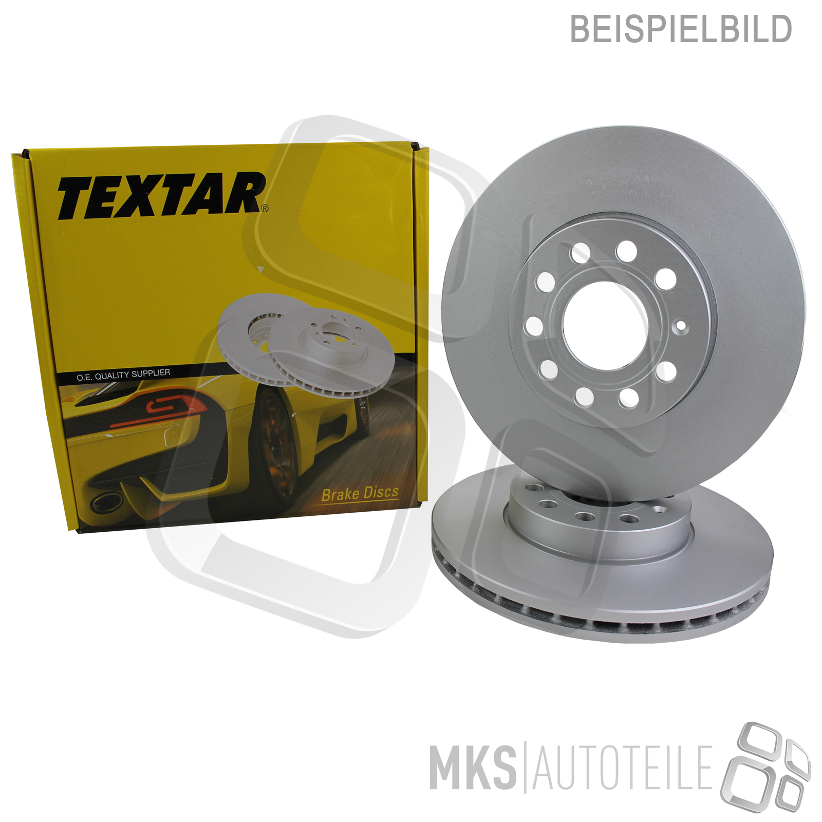 TEXTAR BREMSSCHEIBEN + BELÄGE VORNE Passend Für VW GOLF 3 + PASSAT 35i
